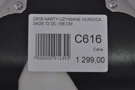 NARTY UŻYWANE NORDICA BELLE 72 DC 24/25 + TP2 11 156 cm NRC616