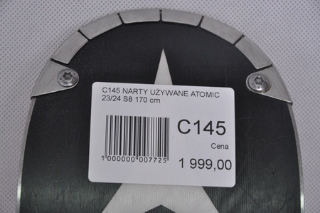 NARTY UŻYWANE ATOMIC REDSTER S8 + X12 GW 23/24 170 cm NRC145