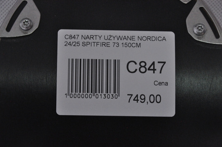 NARTY UŻYWANE NORDICA SPITFIRE 73 24/25 + Marker TP2 10 150 cm NRC847