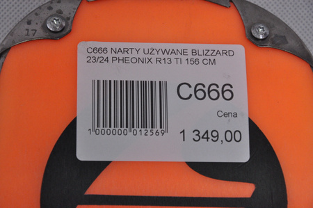 NARTY UŻYWANE BLIZZARD PHOENIX R13 TI + TPX 12 23/24 156 cm NRC666
