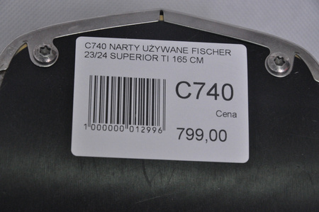 NARTY UŻYWANE FISCHER RC4 SUPERIOR TI 23/24 + Z11 165 cm NRC740