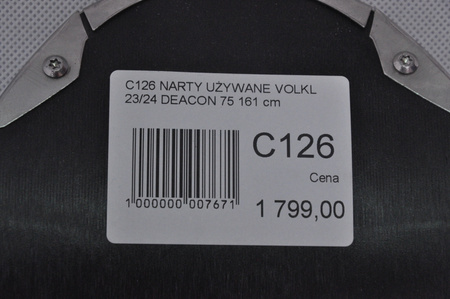 NARTY UŻYWANE VOLKL DEACON 75 + Motion 12 23/24 161 cm NRC126