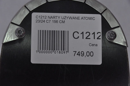 NARTY UŻYWANE ATOMIC CLOUD C7 + Atomic M10 23/24 156 cm NRC1212