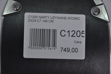 NARTY UŻYWANE ATOMIC CLOUD C7 + Atomic M10 23/24 149 cm NRC1205