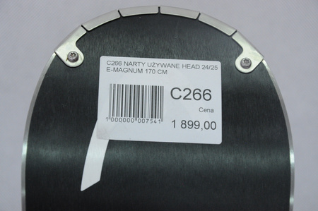 NARTY UŻYWANE HEAD SUPERSHAPE E. MAGNUM + Head PRD12 24/5 170 cm NRC266