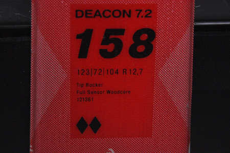 NARTY UŻYWANE VOLKL DEACON 7.2 + FTD 10 21/22 158 cm NRC1123