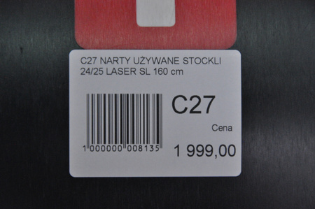 NARTY UŻYWANE STOCKLI LASER SL + MC11 24/25 160 cm NRC27