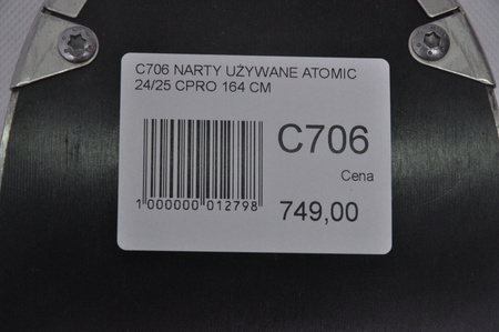 NARTY UŻYWANE ATOMIC CLOUD PRO + M10 22/23 164 cm NRC706