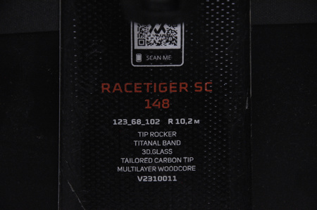 NARTY UŻYWANE VOLKL RACETIGER SC 23/24 + VMotion 12 148 cm NRC327