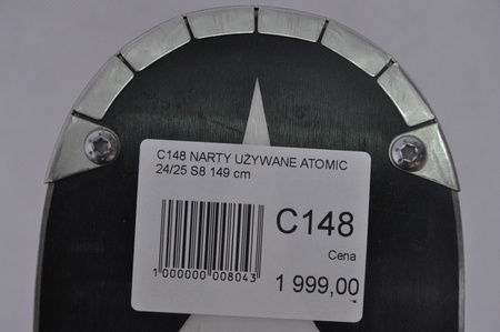 NARTY UŻYWANE ATOMIC REDSTER S8 + X12 GW 24/25 149 cm NRC148