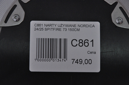 NARTY UŻYWANE NORDICA SPITFIRE 73 24/25 + Marker TP2 10 150 cm NRC861