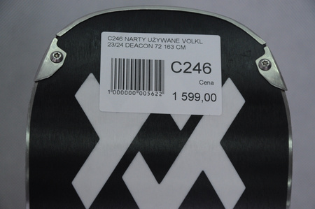 NARTY UŻYWANE VOLKL DEACON 72 + Motion 12 23/24 163 cm NRB725