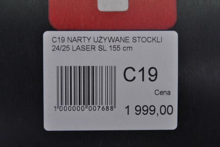 NARTY UŻYWANE STOCKLI LASER SL + MC11 24/25 155 cm NRC19