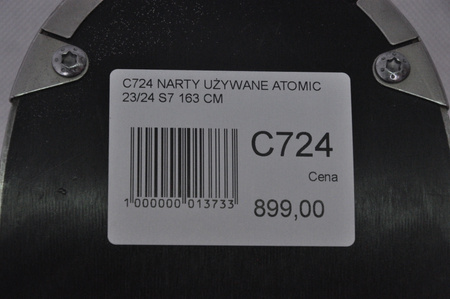 NARTY UŻYWANE ATOMIC REDSTER S7 + M12 GW 23/24 163 cm NRC724