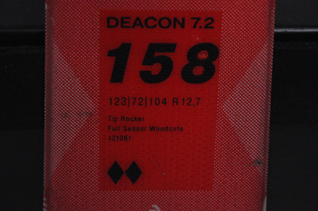 NARTY UŻYWANE VOLKL DEACON 7.2 + FTD 10 21/22 158 cm NRC1137