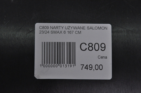 NARTY UŻYWANE SALOMON S/MAX 6 + M10 23/24 160 cm NRC797