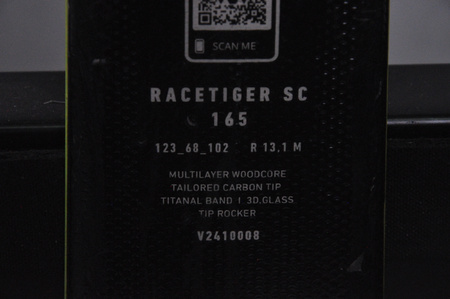 NARTY UŻYWANE VOLKL RACETIGER SC 24/25 + VMotion 12 165 cm NRC831