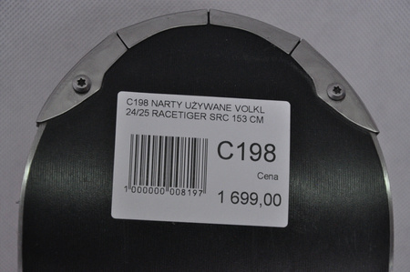 NARTY UŻYWANE VOLKL RACETIGER SRC + Motion 10 24/25 153 cm NRC198