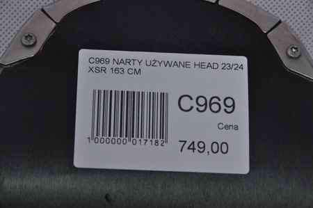 NARTY UŻYWANE HEAD WORLDCUP e.XSR + PR 11 23/24 163 cm NRC969