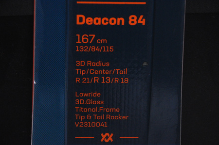 NARTY UŻYWANE VOLKL DEACON 84 + LowRide XL 13 23/24 167 cm NRC240