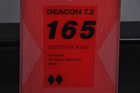 NARTY UŻYWANE VOLKL DEACON 7.2 + FTD 10 21/22 165 cm NRC1112