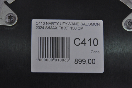 NARTY UŻYWANE SALOMON S/MAX F8 XT + M10 2024 156 cm NRC410