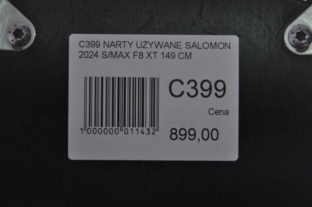NARTY UŻYWANE SALOMON S/MAX F8 XT + M10 2024 149 cm NRC399