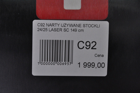 NARTY UŻYWANE STOCKLI LASER SC + MC11 24/25 149 cm NRC92