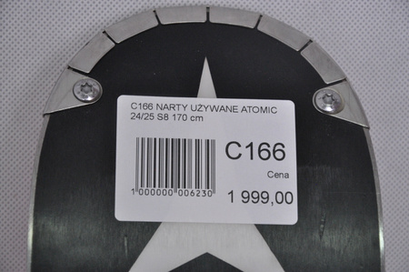 NARTY UŻYWANE ATOMIC REDSTER S8 + X12 GW 24/25 170 cm NRC166