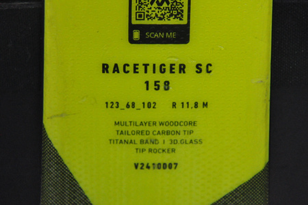 NARTY UŻYWANE VOLKL RACETIGER SC 24/25 + VMotion 10 158 cm NRC821