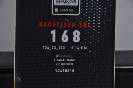 NARTY UŻYWANE VOLKL RACETIGER SRC + Motion 10 24/25 168 cm NRC221