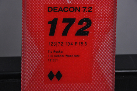 NARTY UŻYWANE VOLKL DEACON 7.2 + FTD 10 21/22 172 cm NRC1086