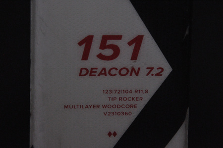 NARTY UŻYWANE VOLKL DEACON 7.2 + FTD 10 23/24 151 cm NRC1201