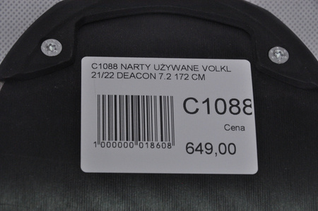 NARTY UŻYWANE VOLKL DEACON 7.2 + FTD 10 21/22 172 cm NRC1088