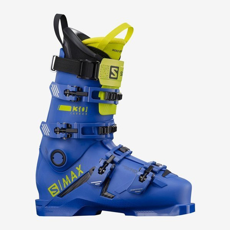 BUTY NARCIARSKIE SALOMON S/MAX 130 Carbon Raceblue/Acid Green 2021