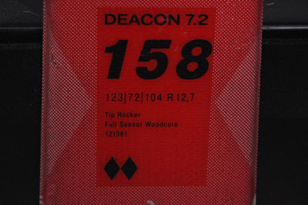 NARTY UŻYWANE VOLKL DEACON 7.2 + FTD 10 21/22 158 cm NRC1117