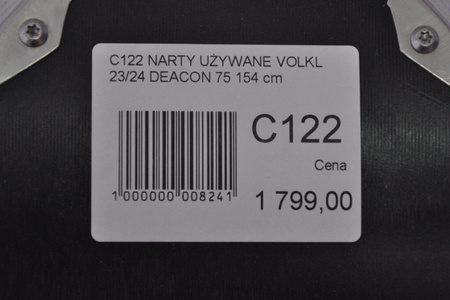 NARTY UŻYWANE VOLKL DEACON 75 + Motion 12 23/24 154 cm NRC122