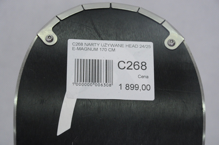 NARTY UŻYWANE HEAD SUPERSHAPE E. MAGNUM + Head PRD12 24/5 170 cm NRC266