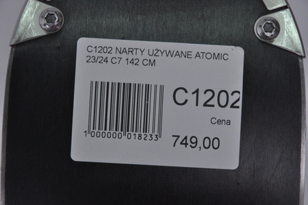 NARTY UŻYWANE ATOMIC CLOUD C7 + Atomic M10 23/24 142 cm NRC1202
