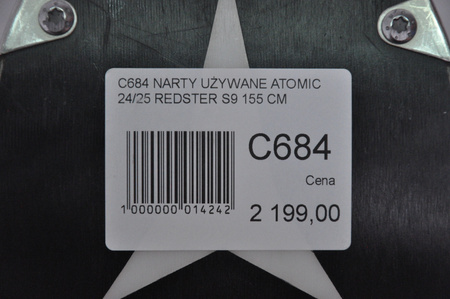 NARTY UŻYWANE ATOMIC REDSTER S9 + X12 GW 24/25 155 cm NRC684