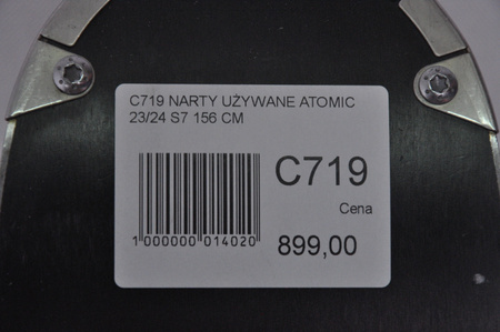 NARTY UŻYWANE ATOMIC REDSTER S7 + M12 GW 23/24 156 cm NRC719