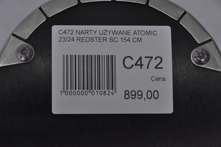 NARTY UŻYWANE ATOMIC REDSTER SC + M10 23/24 154 cm NRC472
