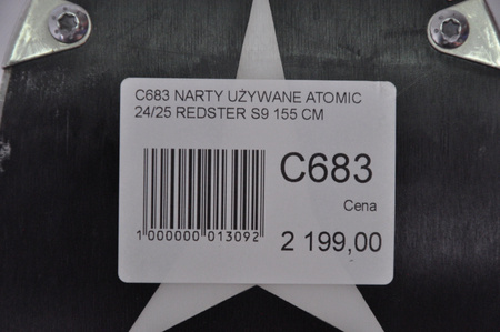 NARTY UŻYWANE ATOMIC REDSTER S9 + X12 GW 24/25 155 cm NRC683