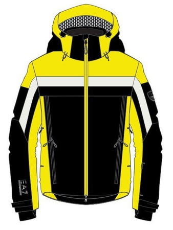 KURTKA NARCIARSKA EMPORIO ARMANI RACE 1 M Black 6GPG06 2020