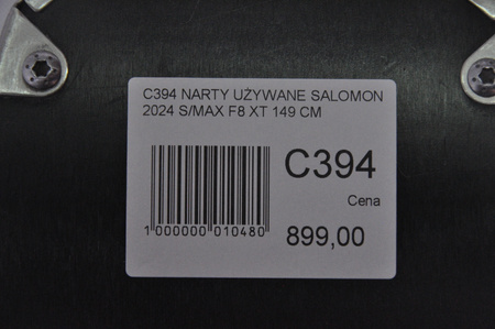 NARTY UŻYWANE SALOMON S/MAX F8 XT + M10 2024 149 cm NRC394