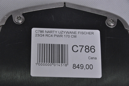 NARTY UŻYWANE FISCHER RC4 PWR 23/24 + RS10 170 cm NRC786
