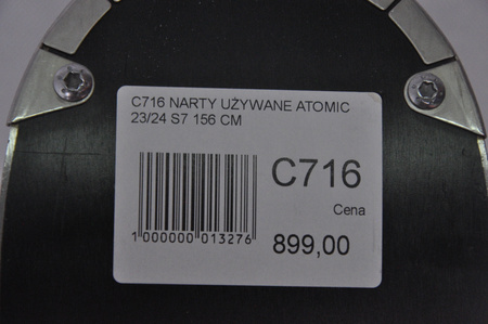NARTY UŻYWANE ATOMIC REDSTER S7 + M12 GW 23/24 156 cm NRC716