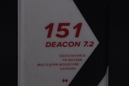 NARTY UŻYWANE VOLKL DEACON 7.2 + FTD 10 23/24 151 cm NRC1179