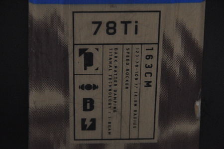 NARTY UŻYWANE K2 DISRUPTION 78TI + MXC 12 24/25 163 cm NRC984