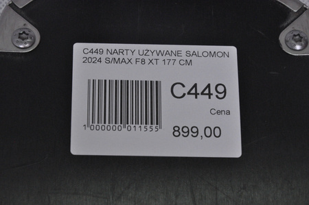 NARTY UŻYWANE SALOMON S/MAX F8 XT + M10 2024 177 cm NRC449